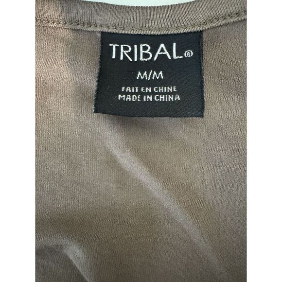 TRIBAL Brand Womens Brown White Ombré Sequin Tank Top Y2K Sz Med - Picture 4 of 4